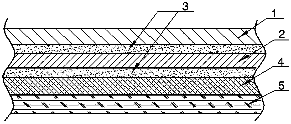 Aluminum-plastic compound film used for anti-pollution polymer lithium-ion power battery and preparation method thereof