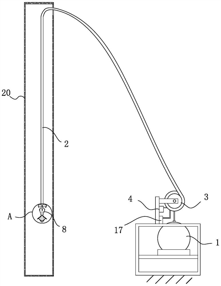 Door frame body grouting device applied to construction industry