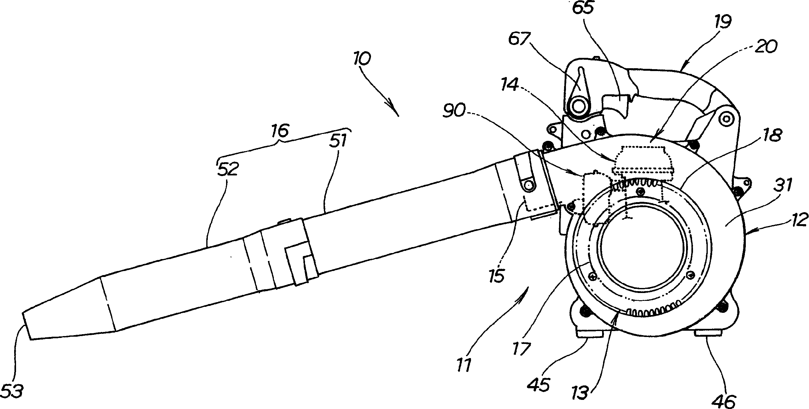 Exhaust apparatus for small-sized engine