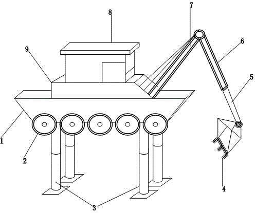 High-performance safe fast convenient excavating machine