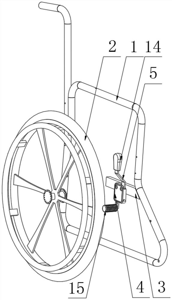 Novel wheelchair braking and parking control device