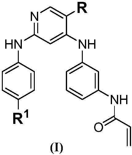 Diphenylaminopyridine type anti-tumor compound as well as preparation method and application thereof