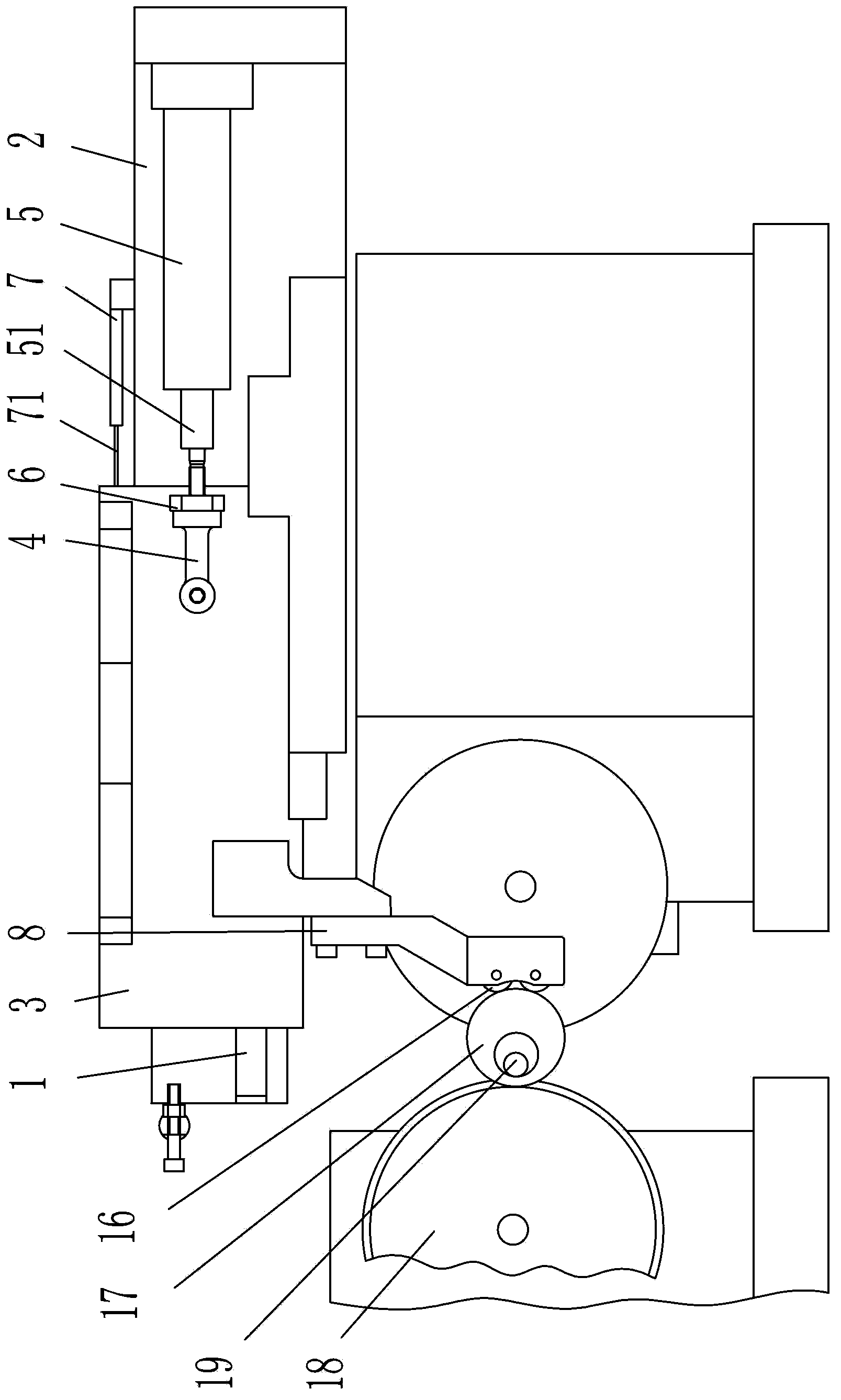 Cold rolling measuring and controlling device for workblank of bearing ring