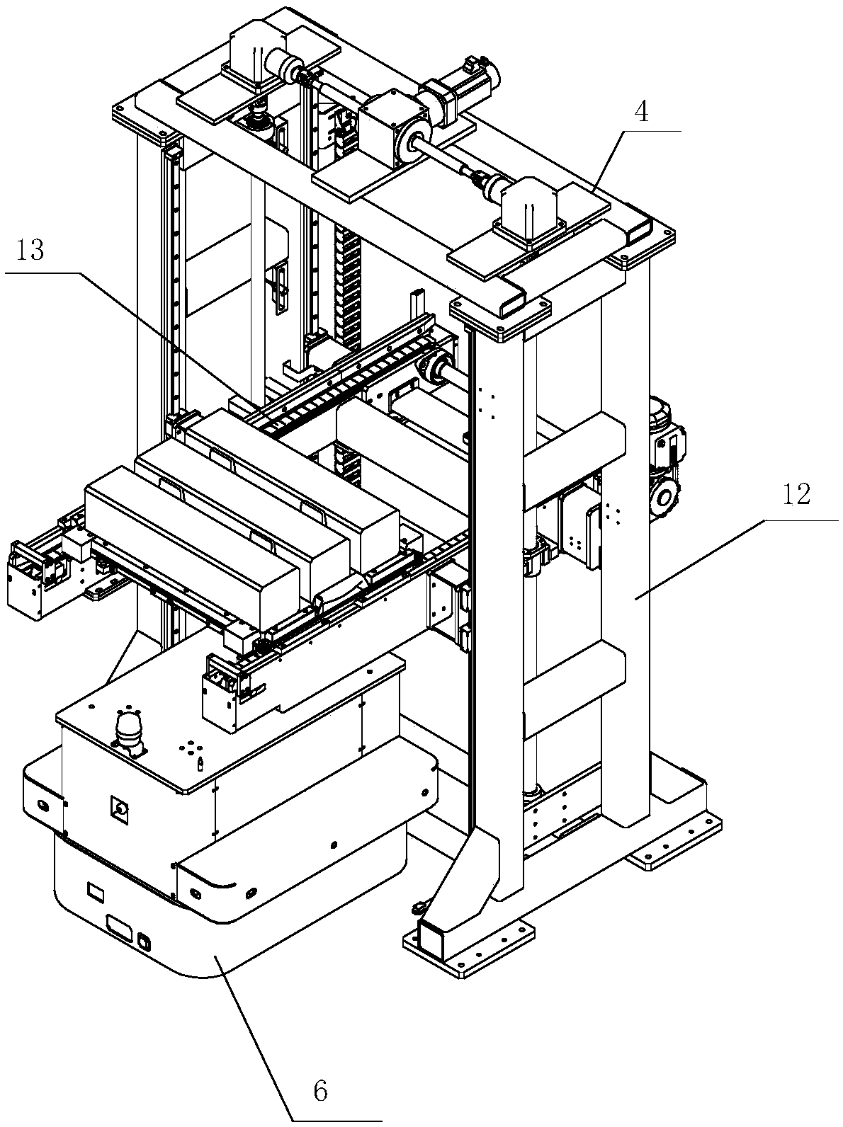 Single crystal silicon rod turnover device