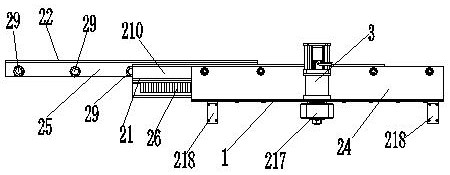 Heavy-load bidirectional storing and taking carrying device and double-rail heavy-load stacking machine