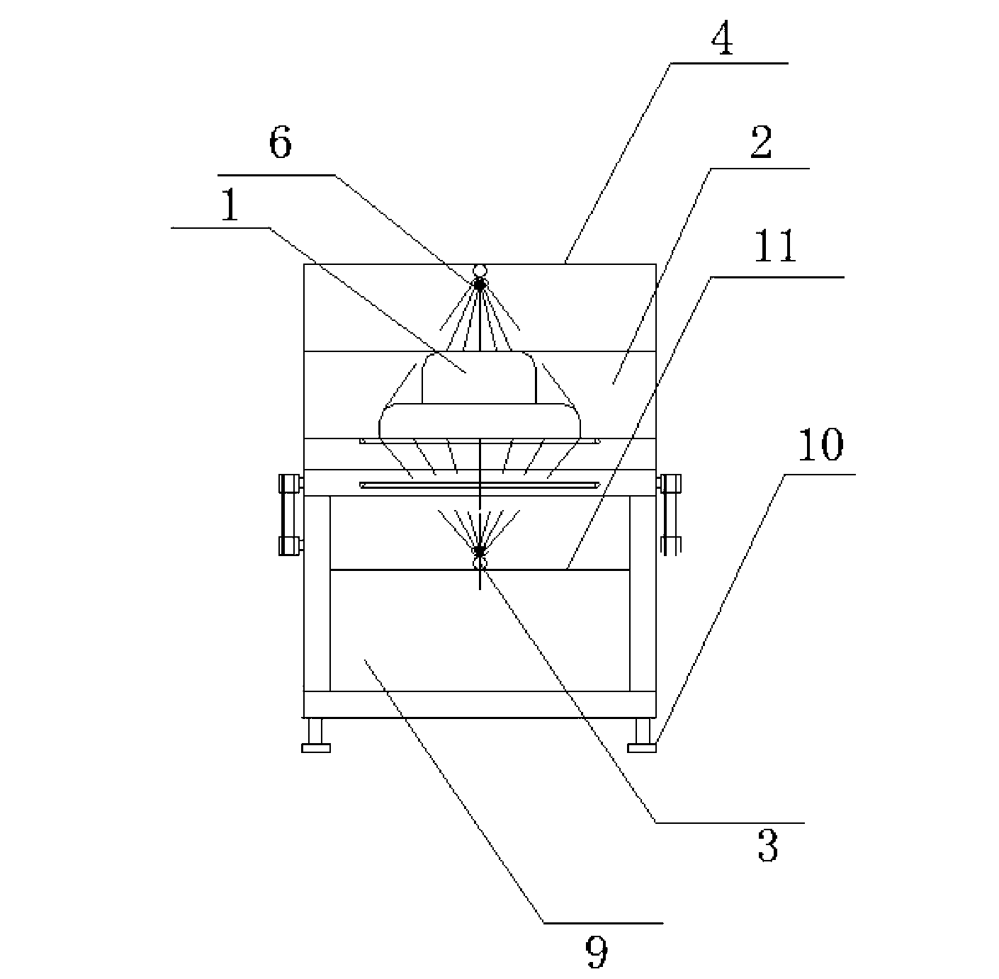 Automatic cleaning device of insulator for artificial contamination test