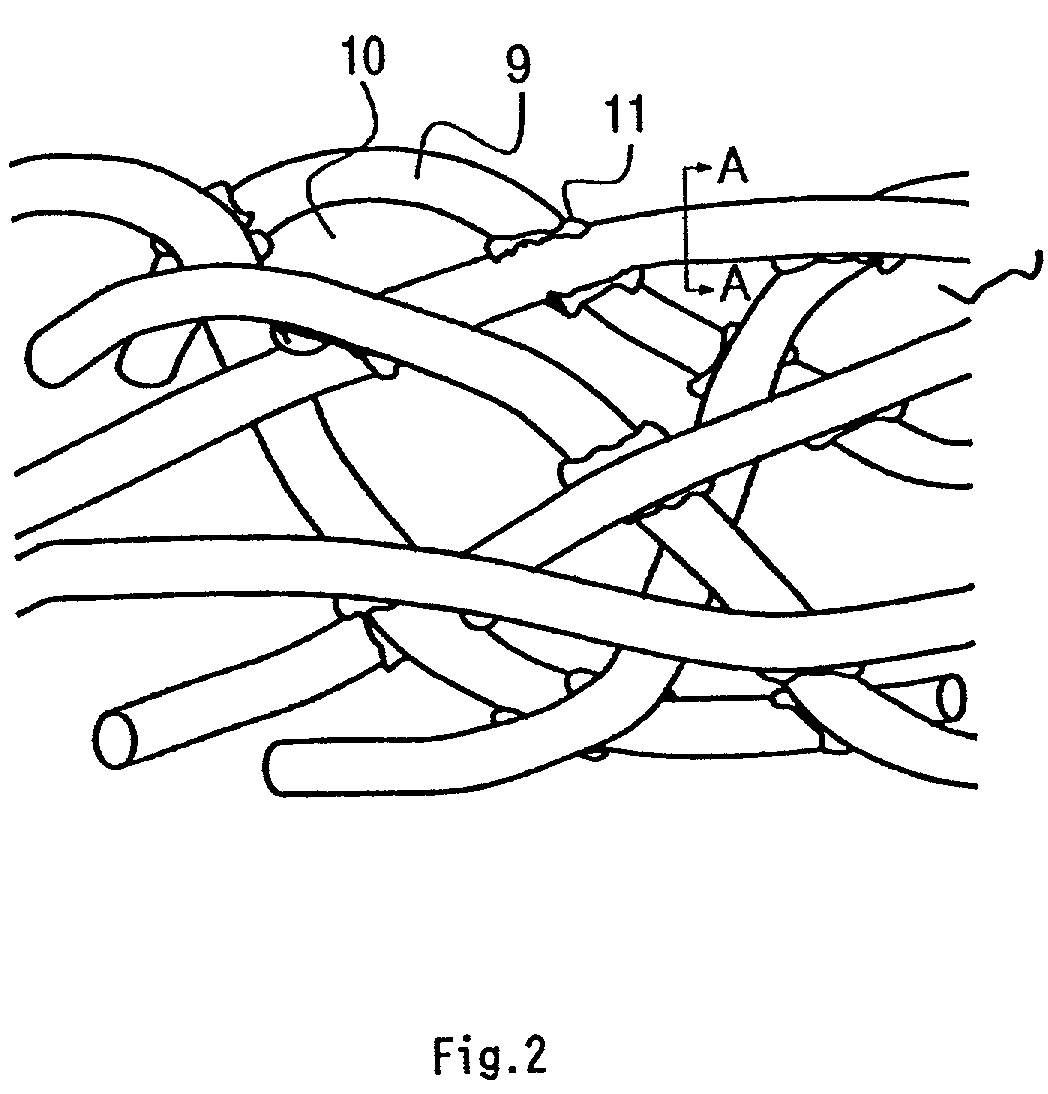 Process for producing separator for batteries, the separator for batteries, and alkaline storage batteries using the same
