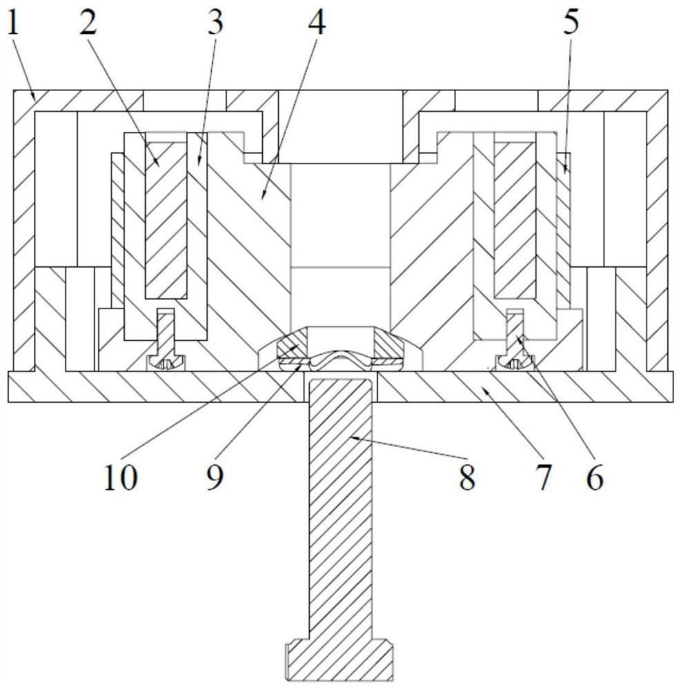 A split nut type compression release device actuated by a hot knife