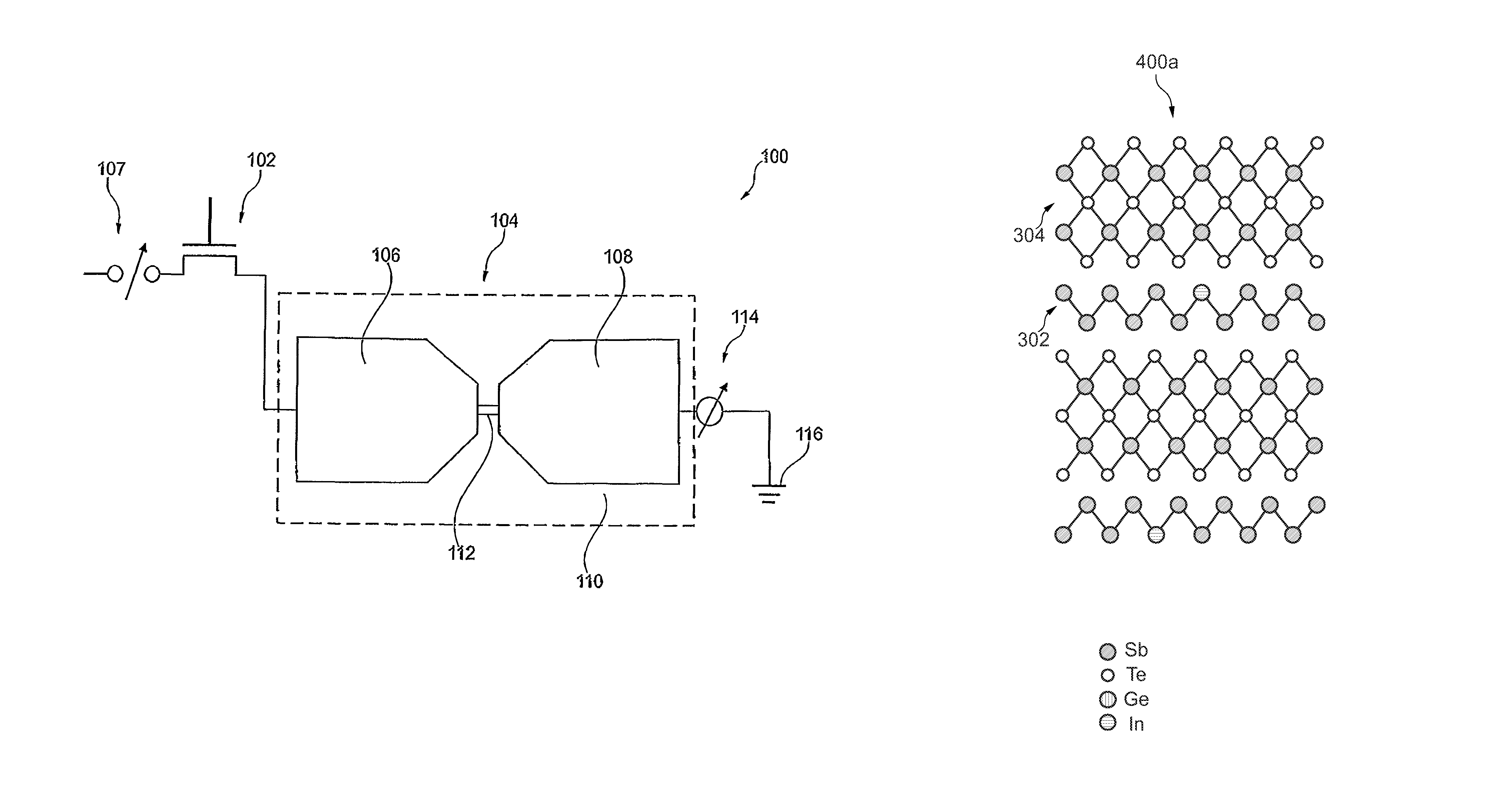 Phase change material for a phase change memory device and method for adjusting the resistivity of the material