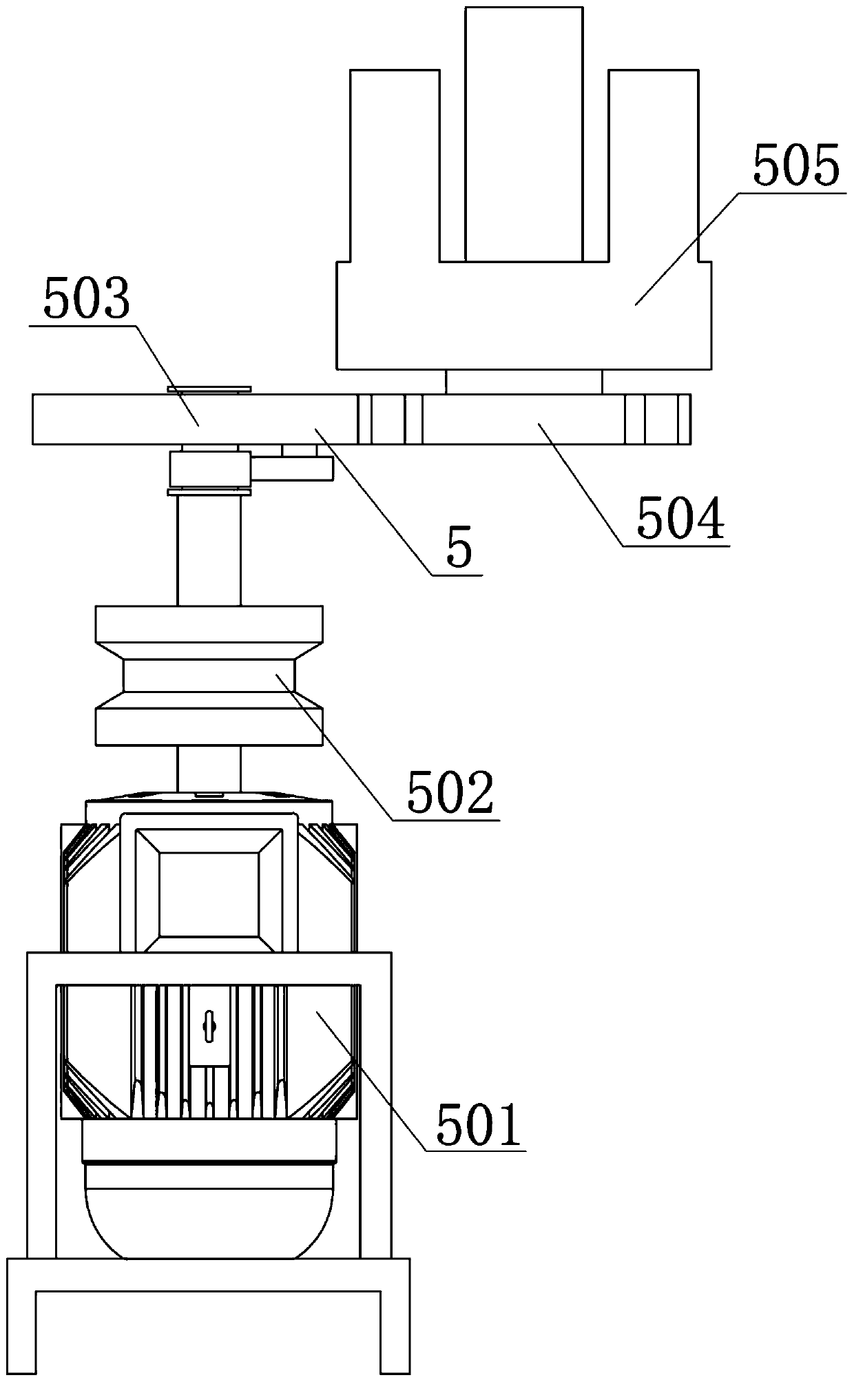 Aluminum alloy propeller cold forging device