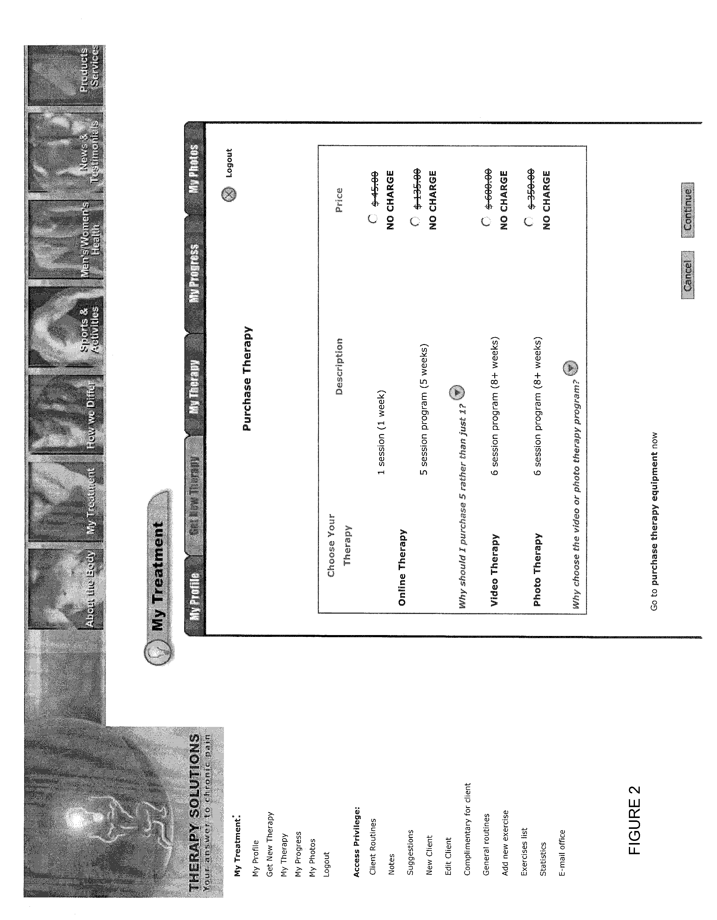 Method for automated delivery of personalized physical therapy sessions to treat pain