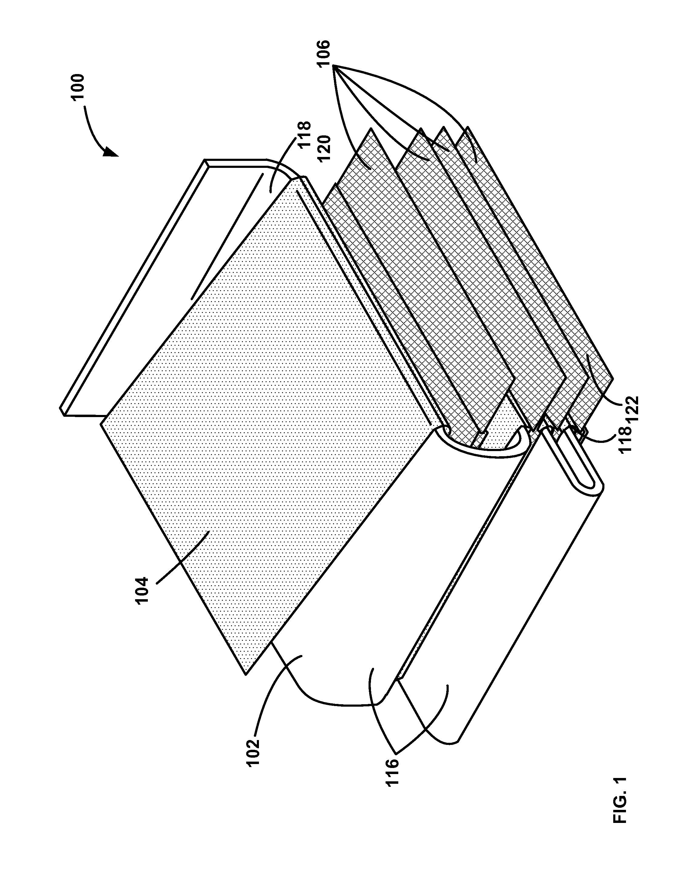 Electrochemical cell having a folded electrode and separator, battery including the same, and method of forming same
