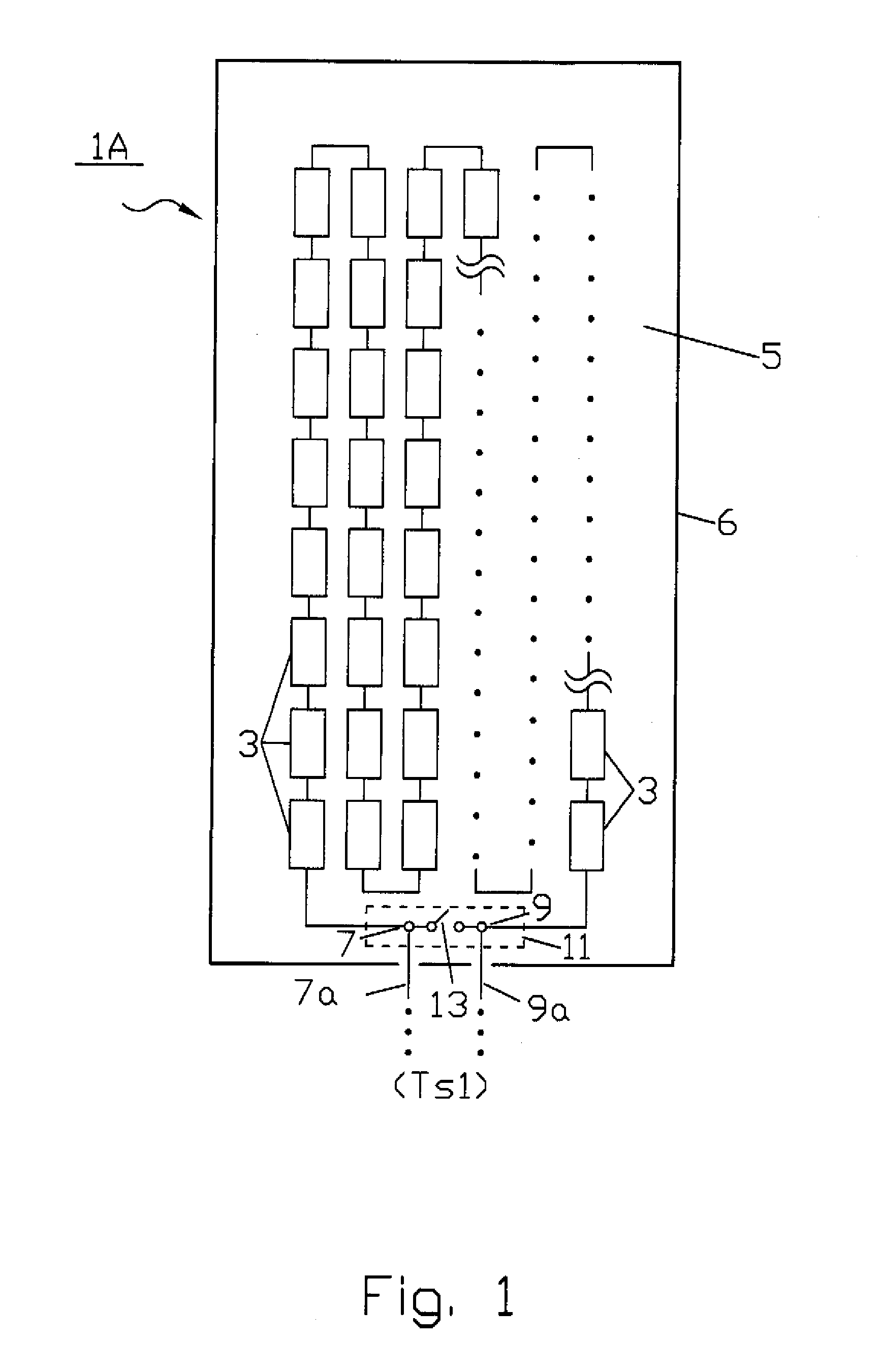 Photovoltaic generator with thermo switch element