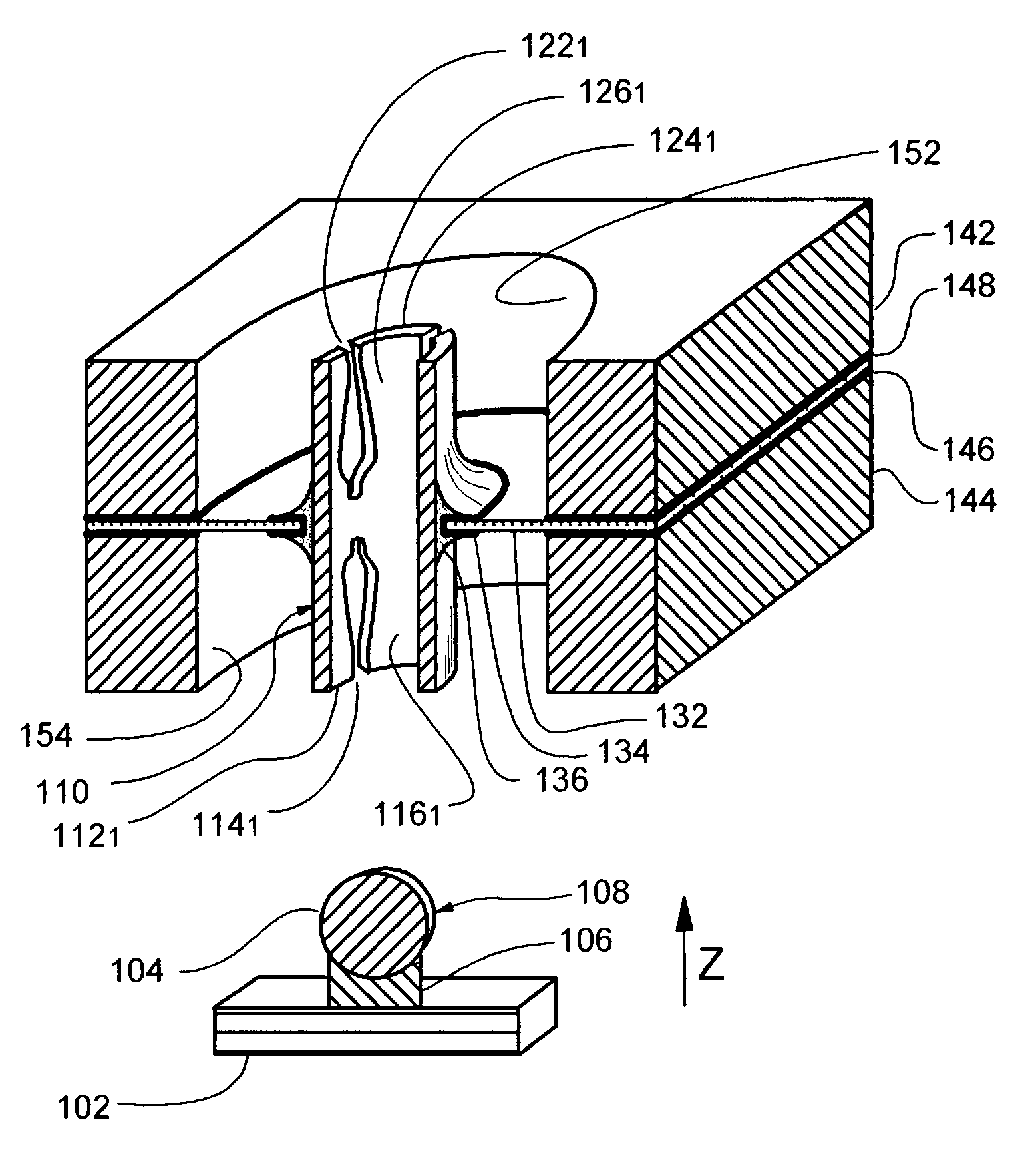 Miniature electrical ball and tube socket with self-capturing multiple-contact-point coupling