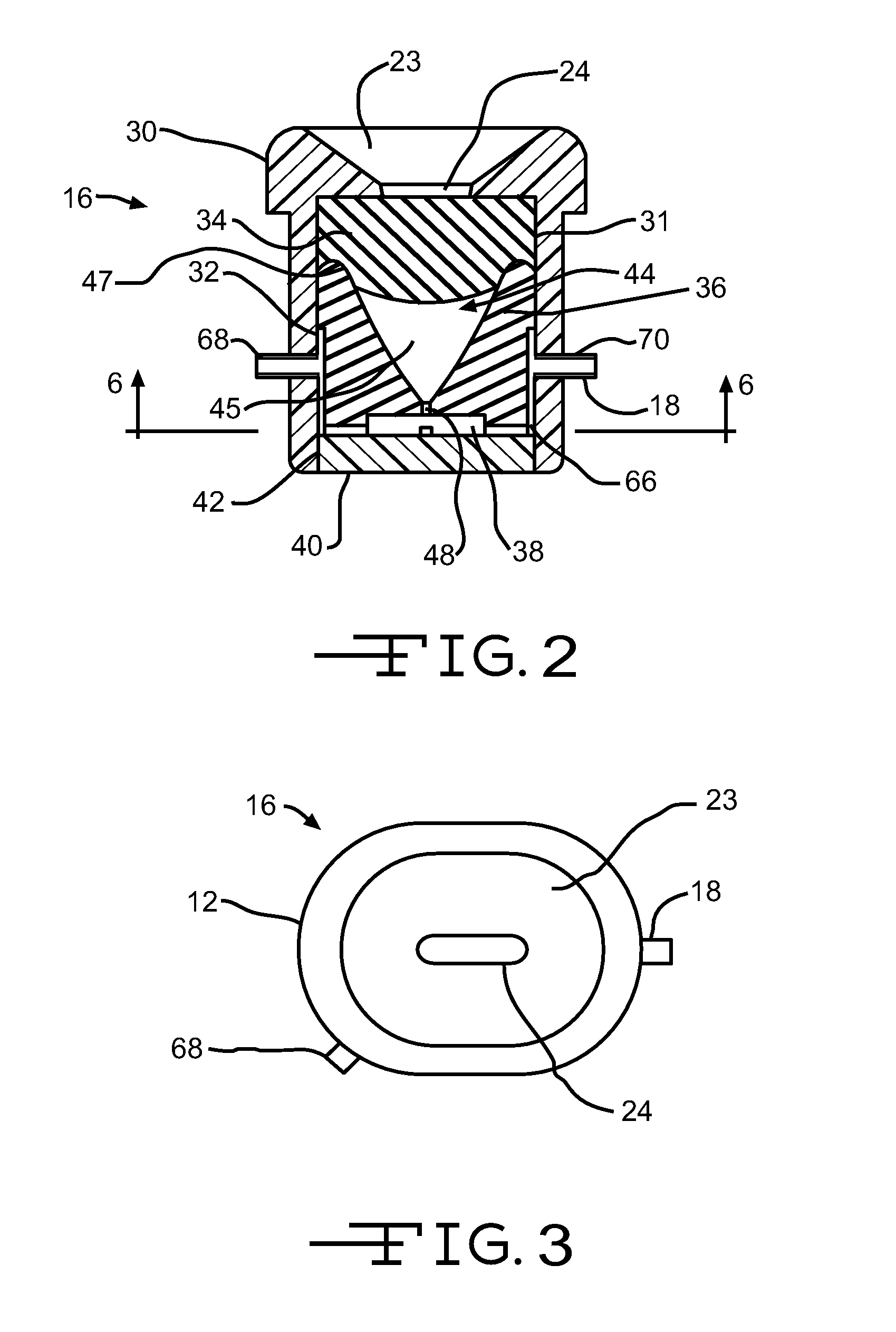 Medical device needle receiving port