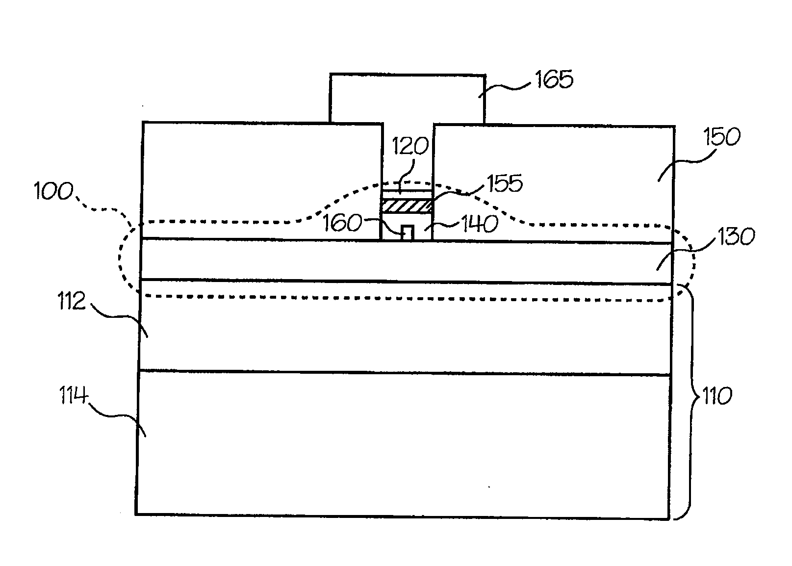 Programmable metallization cell structure including an integrated diode, device including the structure, and method of forming same