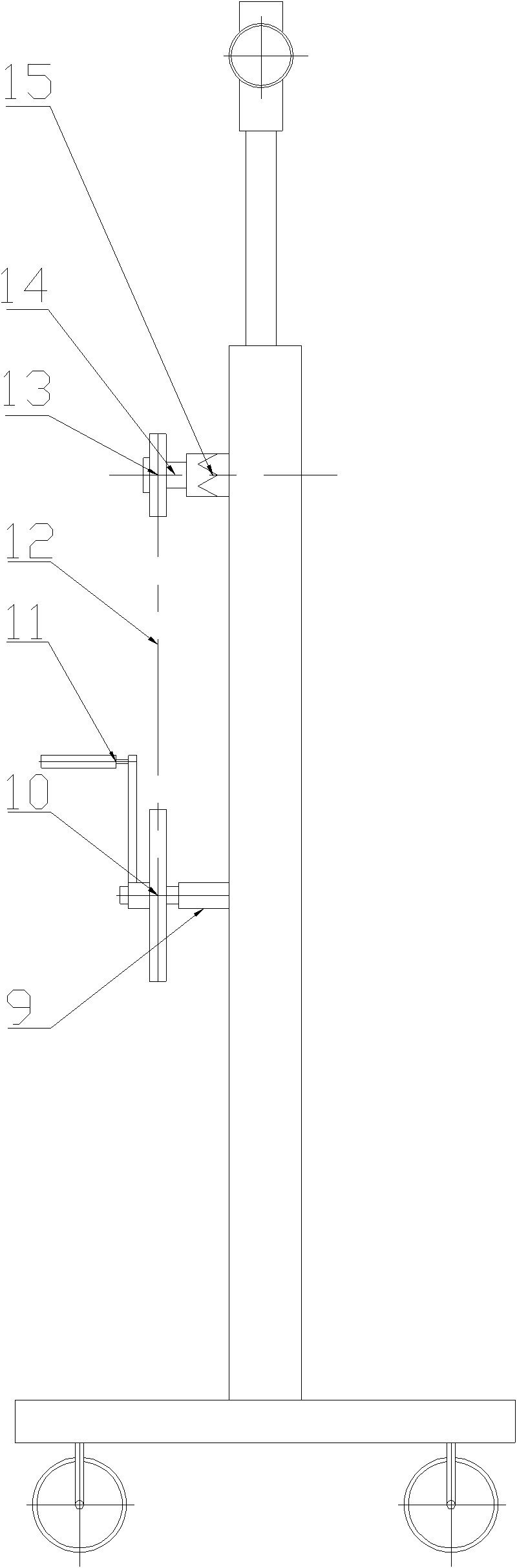 Movable jacking device