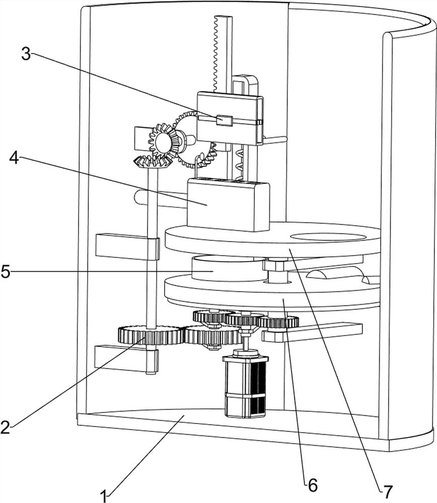 A konjac stringing device for restaurants