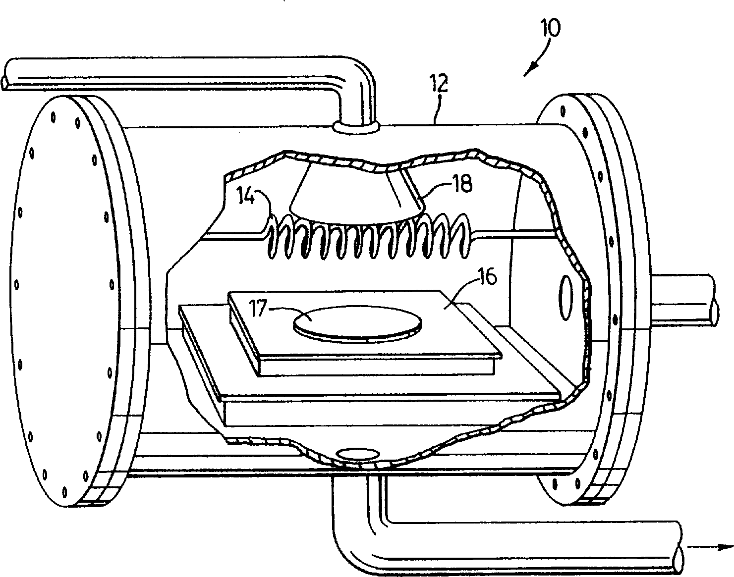 Apparatus and method for nucleotion and deposition of diamond using hot-filament DC plasma