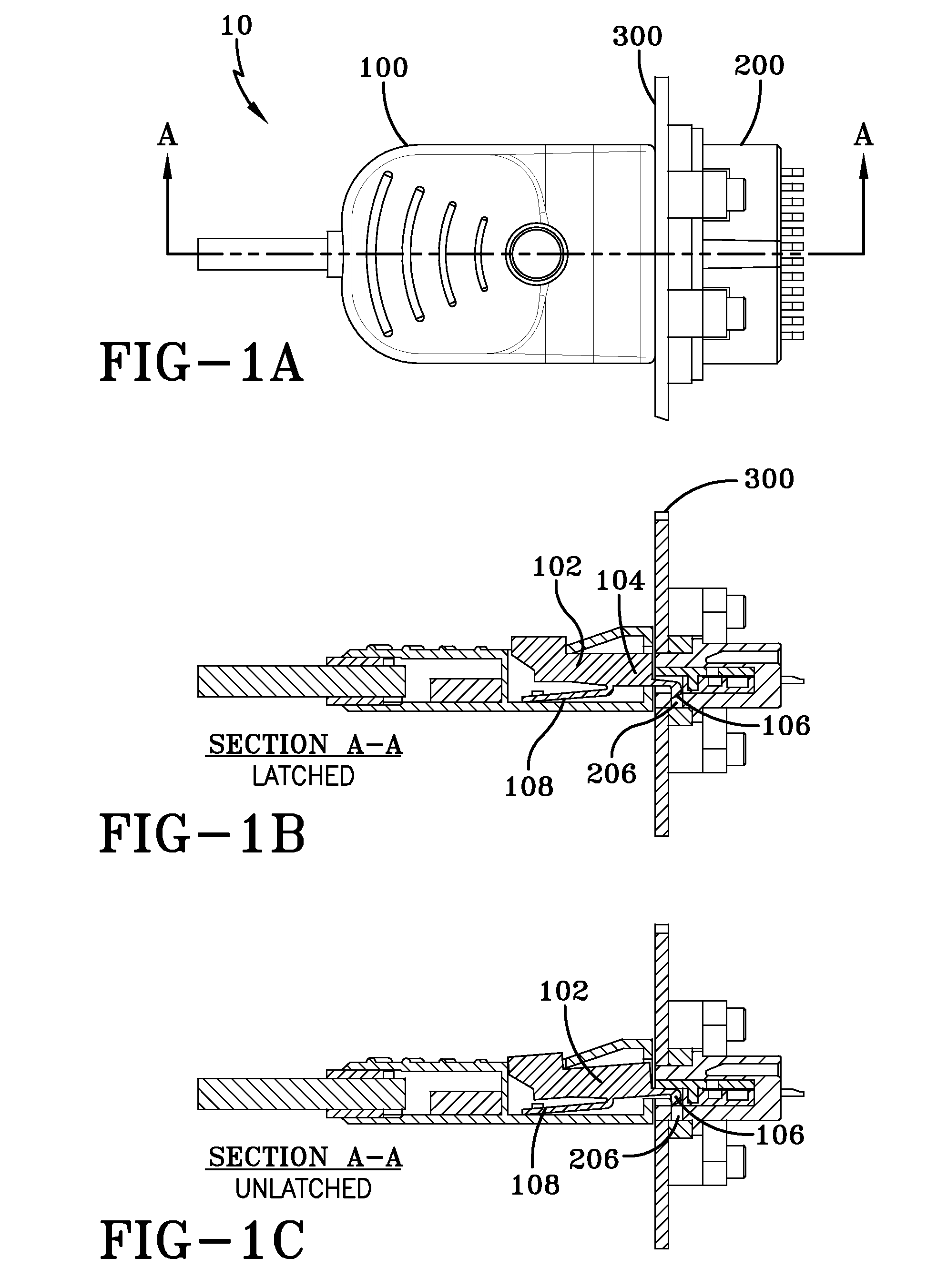 Plug connector for use with a receptacle