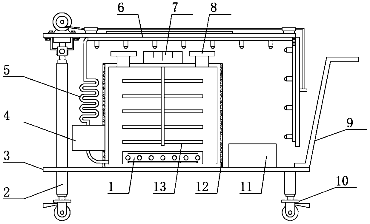 Pesticide spraying device for agricultural cultivation and planting