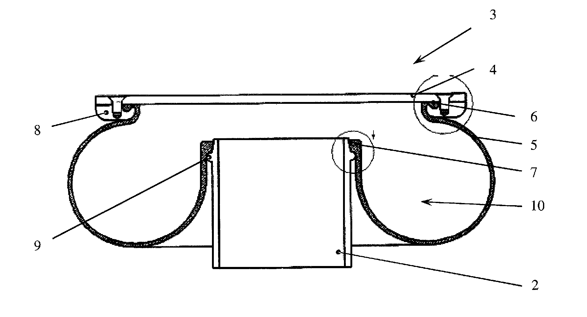 Pneumatic spring device for a rail vehicle