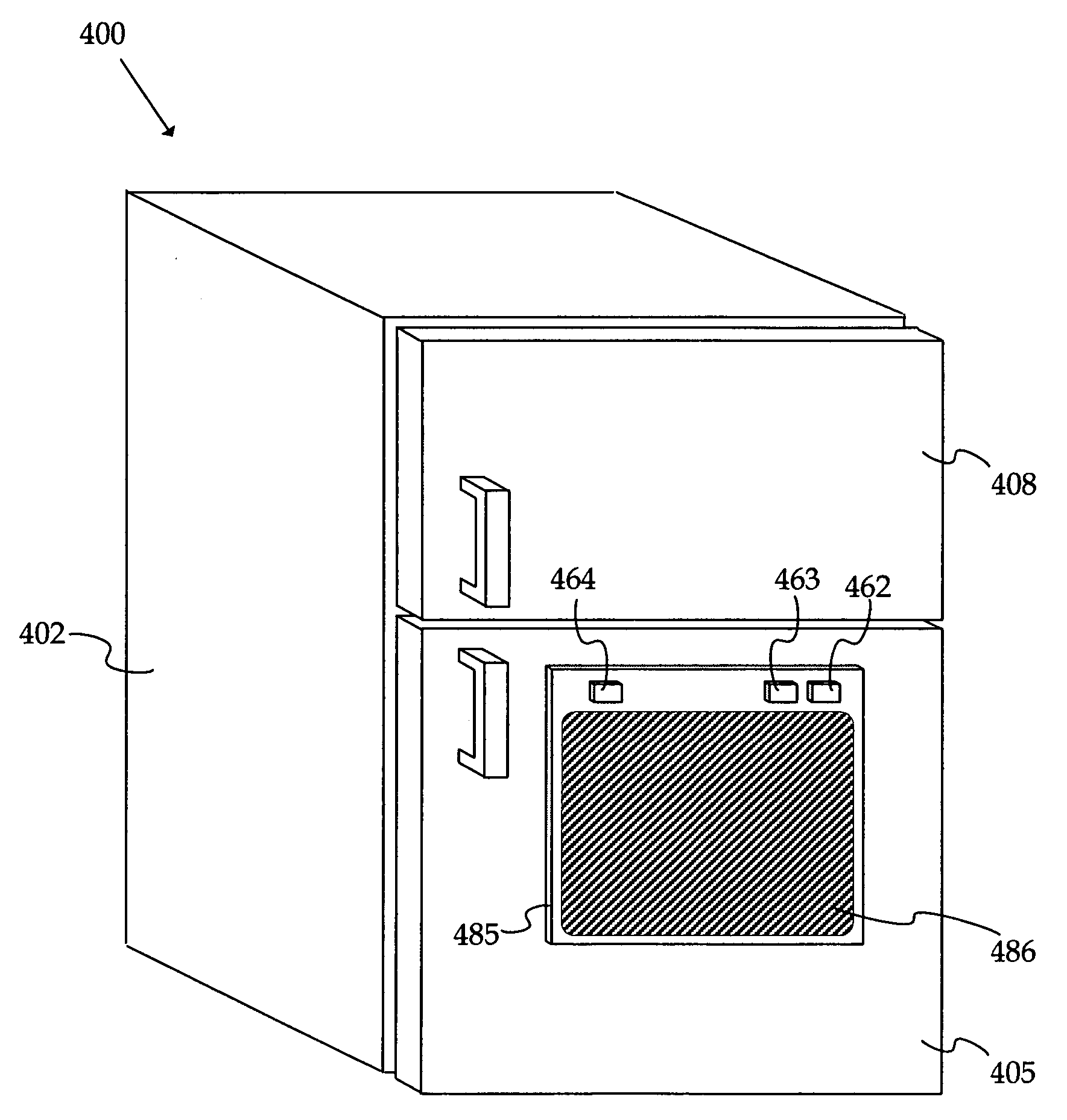 Home refrigerator systems imaging their interior and methods