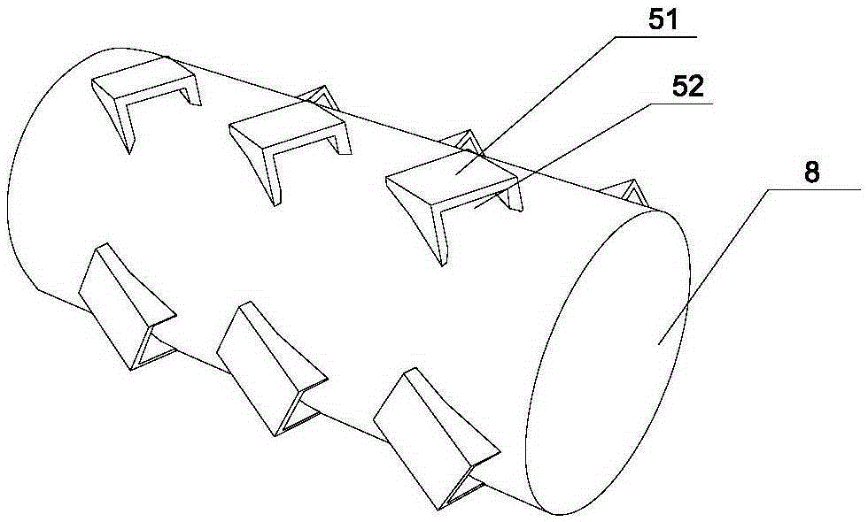 A wet fan foam vortex flow dust removal treatment device