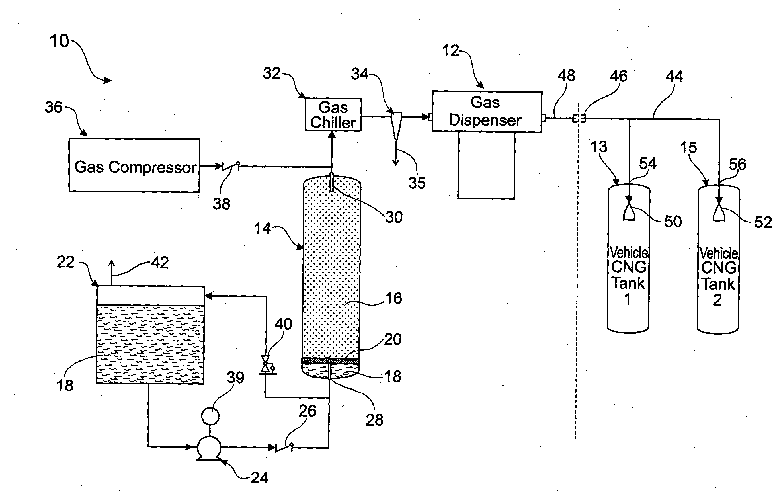 System and method for refueling a compressed gas pressure vessel using a thermally coupled nozzle