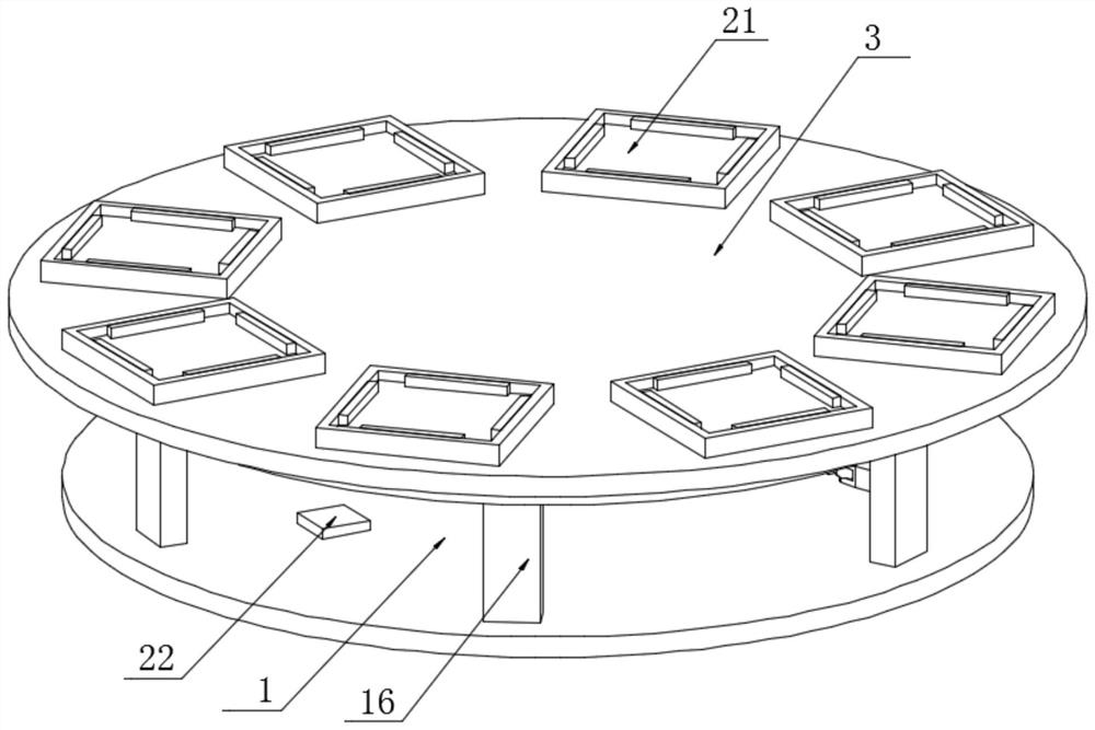 High-precision positioning turntable and processing technology thereof