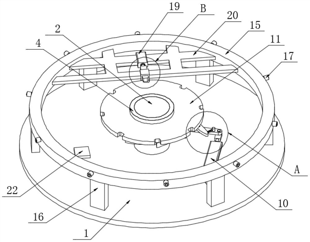 High-precision positioning turntable and processing technology thereof