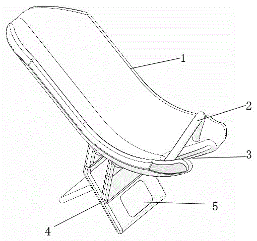 Nursing chair for cleaning baby's buttocks