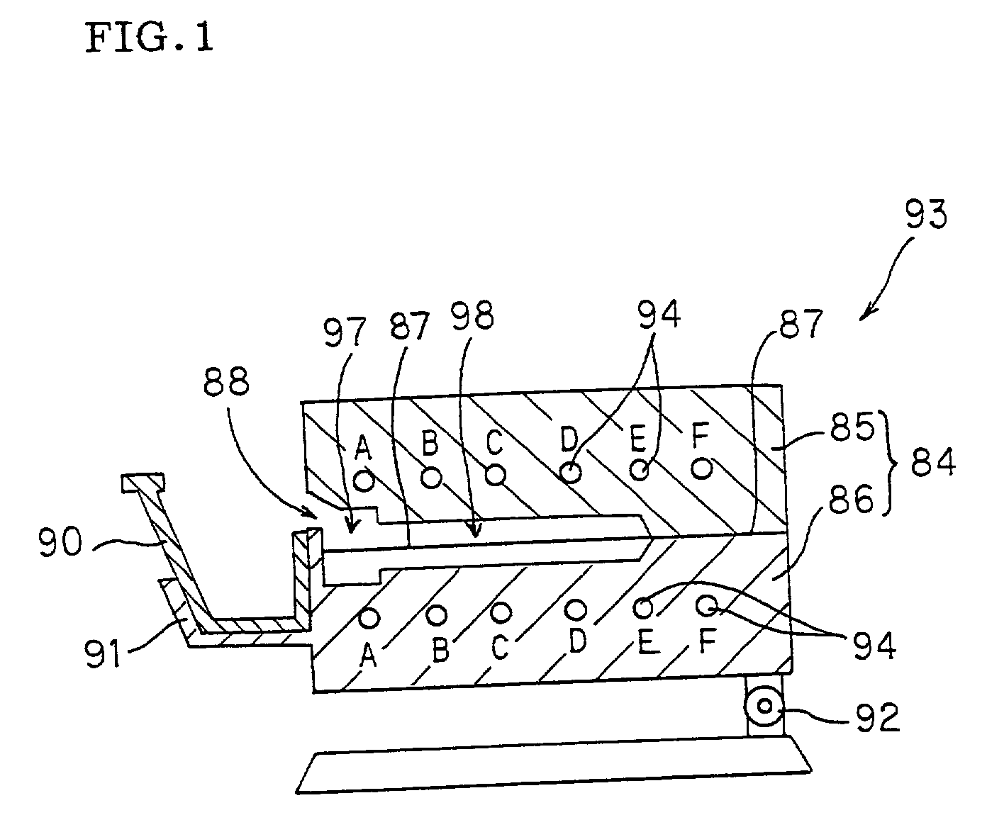 Mold for casting forged material, and method for casting forged material