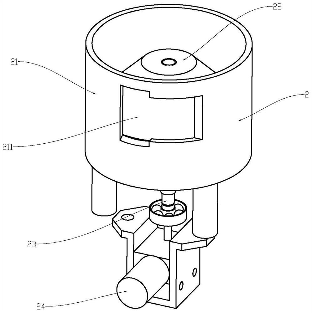 Automatic collecting device and automatic collecting method for worm tooth