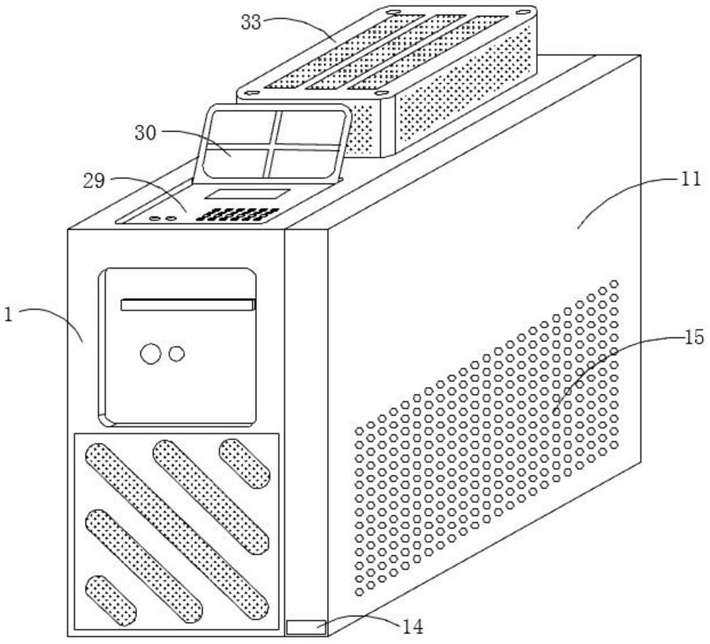 Dustproof and moistureproof computer case and protection method thereof