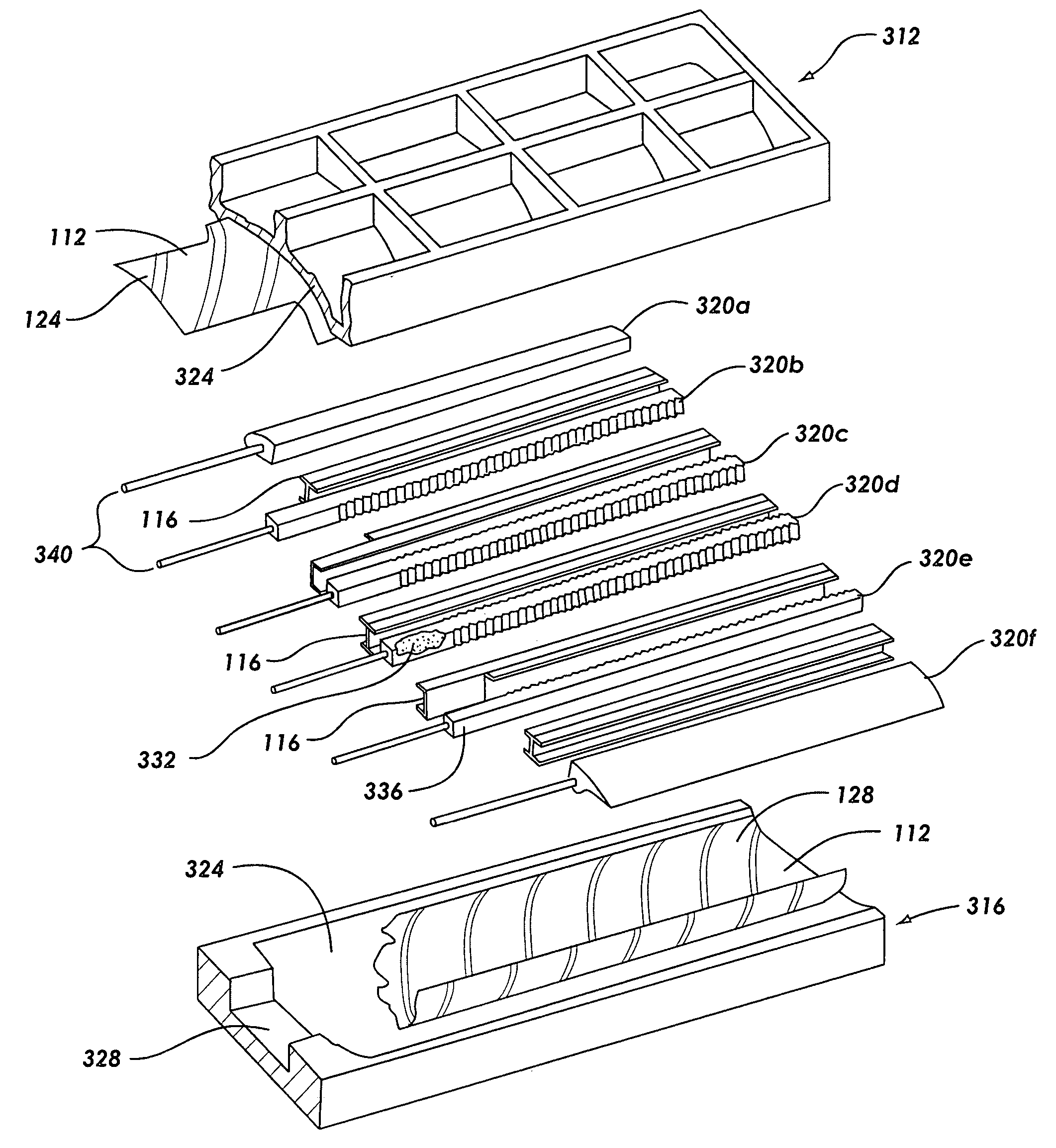 Process for forming a single piece co-cure composite wing