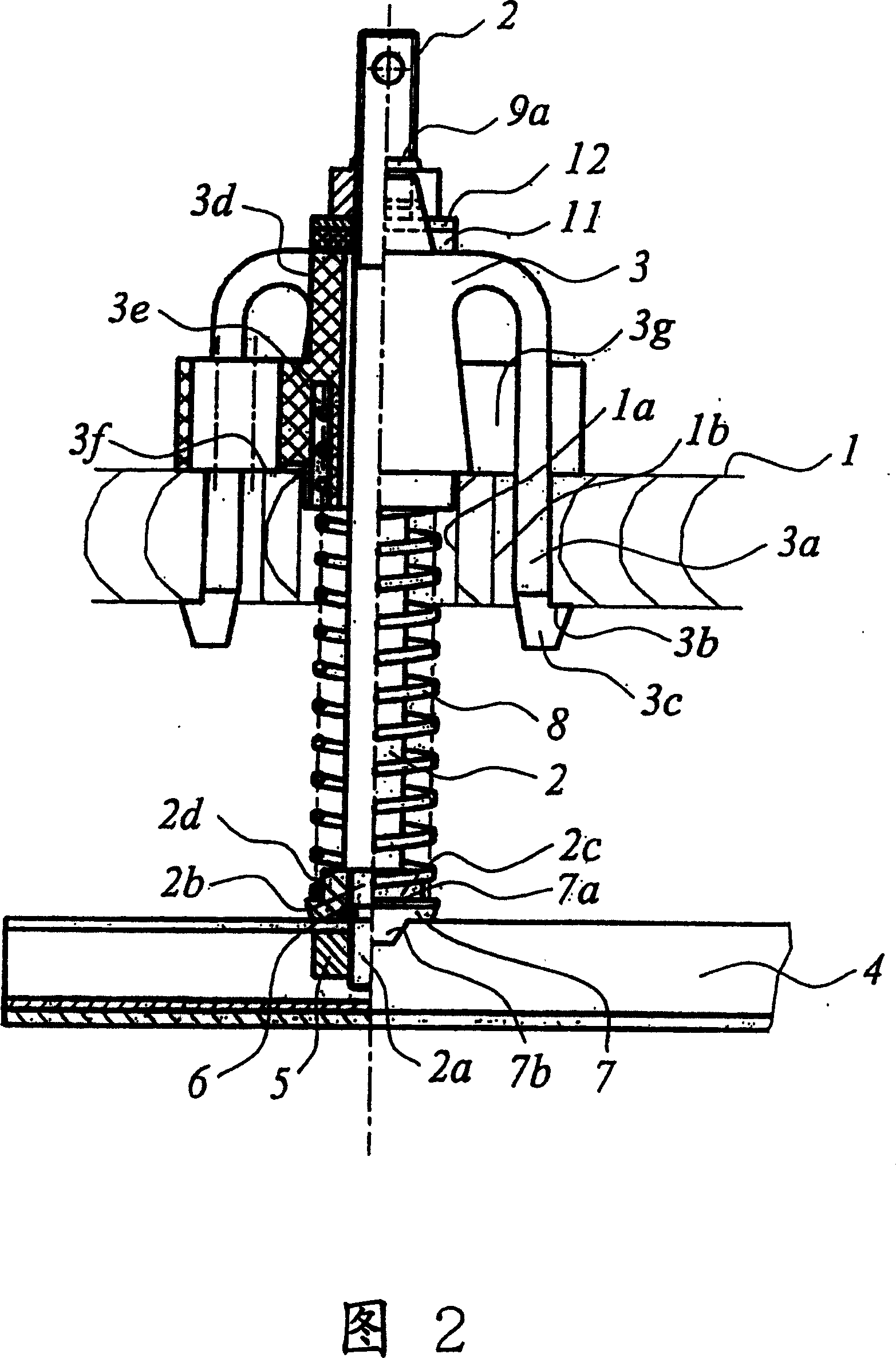 Pressing unit for separating the diecut blanks of a sheet