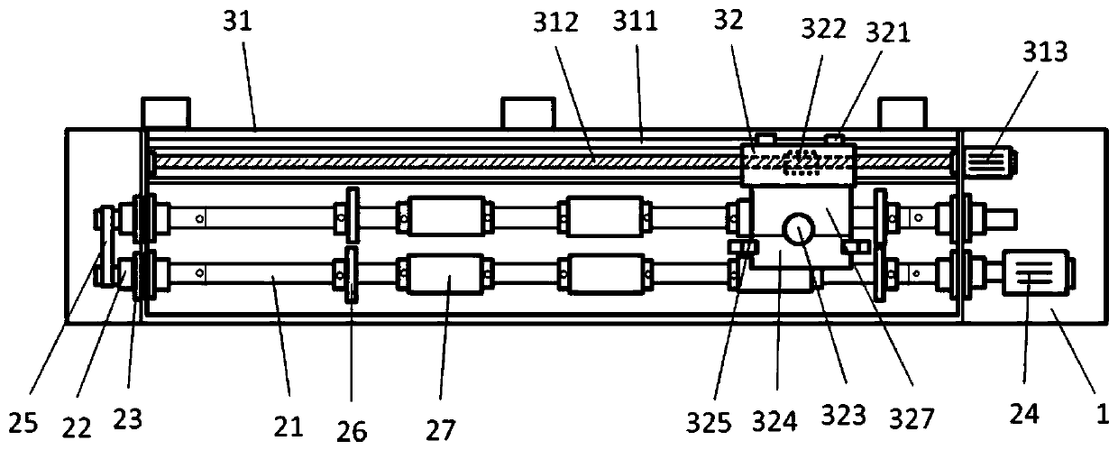 Ultrasonic nondestructive testing device for shaft parts