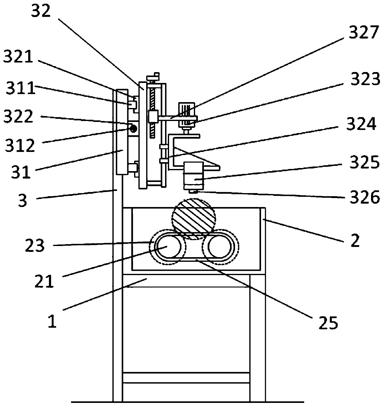 Ultrasonic nondestructive testing device for shaft parts