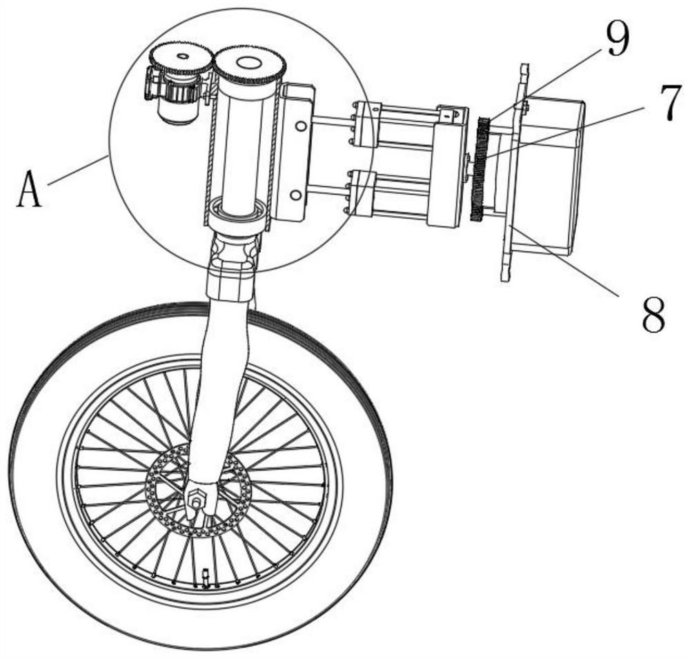 Steering modular mechanism capable of adjusting kingpin inclination angle and wheel camber angle