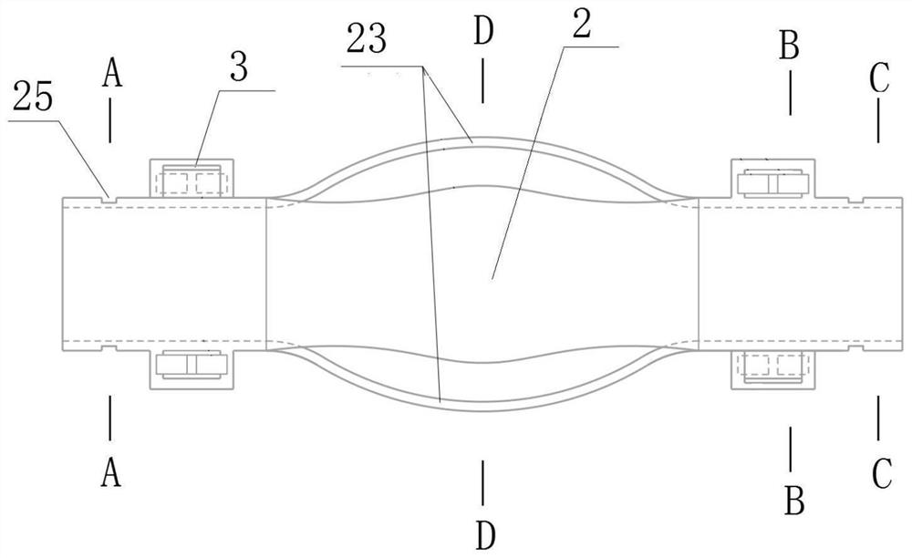 Multi-petal combinable anchor rod centering support device and construction method thereof