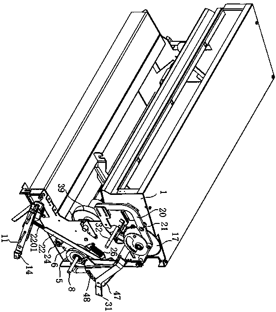 Automatic net feeding device for silage bundling machine