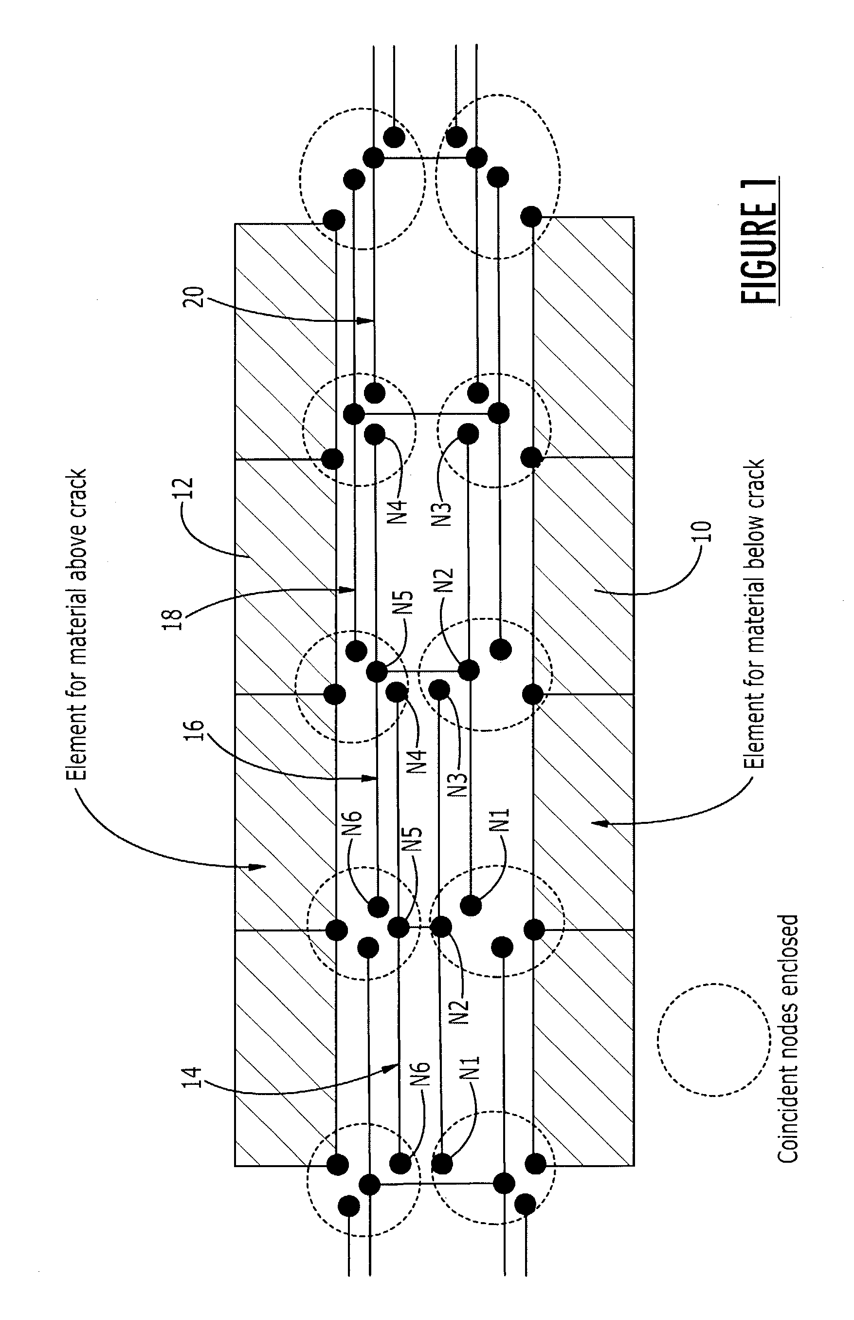 Method and interface elements for finite-element fracture analysis