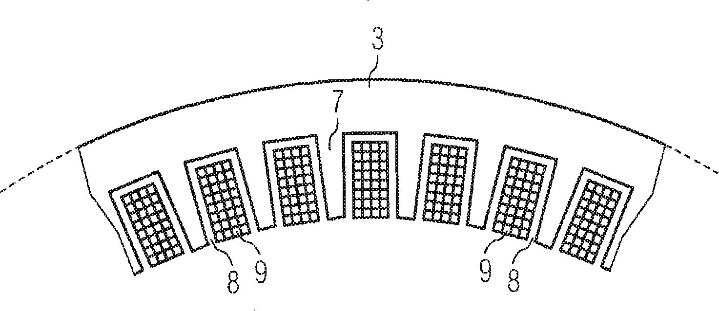 Electrical machine, in particular synchronous motor, with redundant stator windings