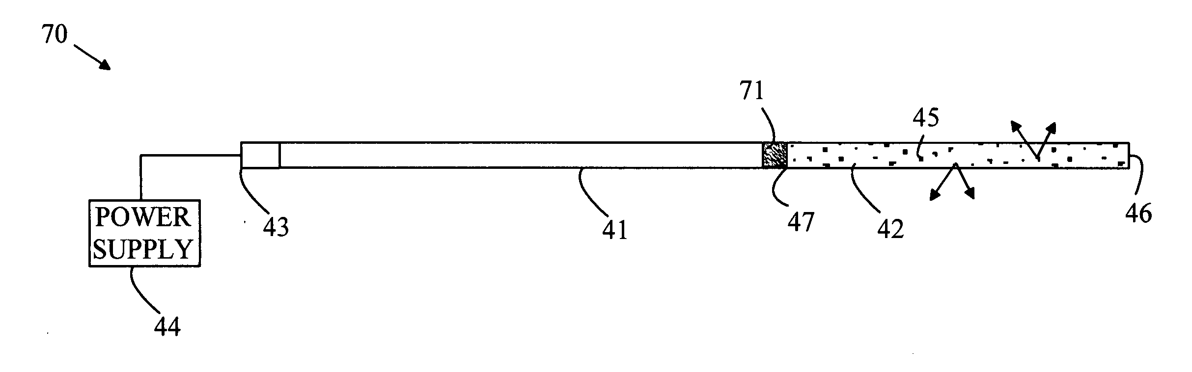 Solid state light source adapted for remote illumination