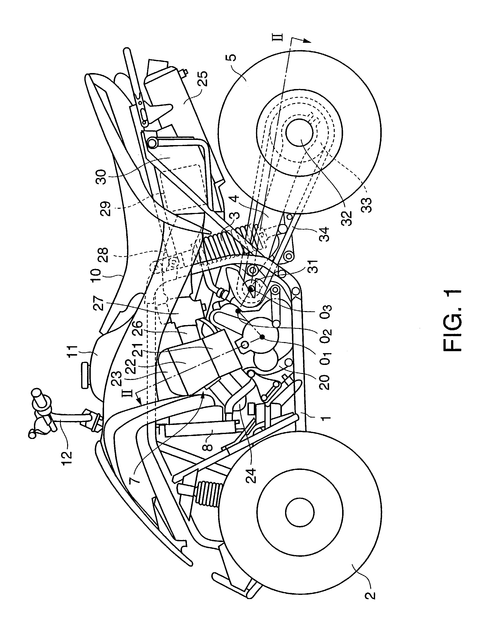 Dry-sump lubrication type four-stroke cycle engine