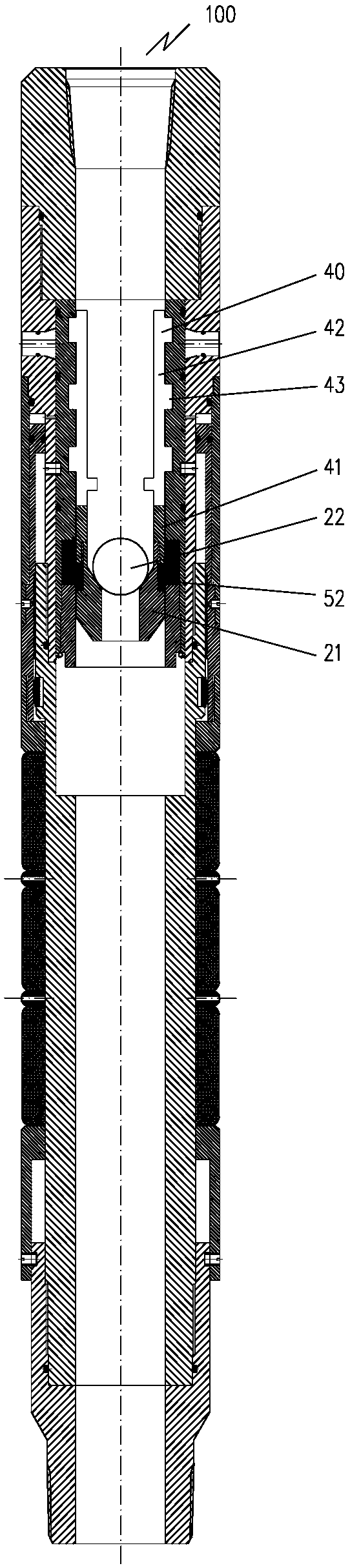 Apparatus for multi-directional pressure-controlled spray seal pressure and pipe string containing same