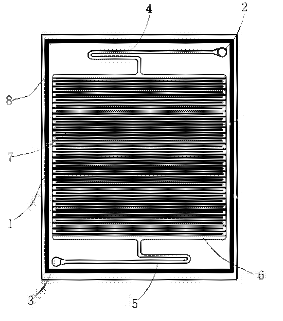 Flow cell frame with diversion structure, galvanic pile and processing method of galvanic pile