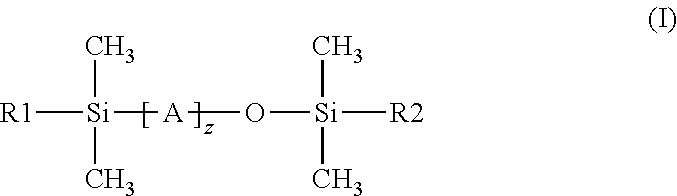 Composition for treating keratinous fibres, comprising specific aminosilicones, acids and direct dyes