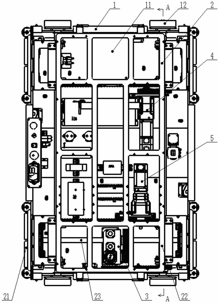 Walking reversing mechanism of four-way vehicle